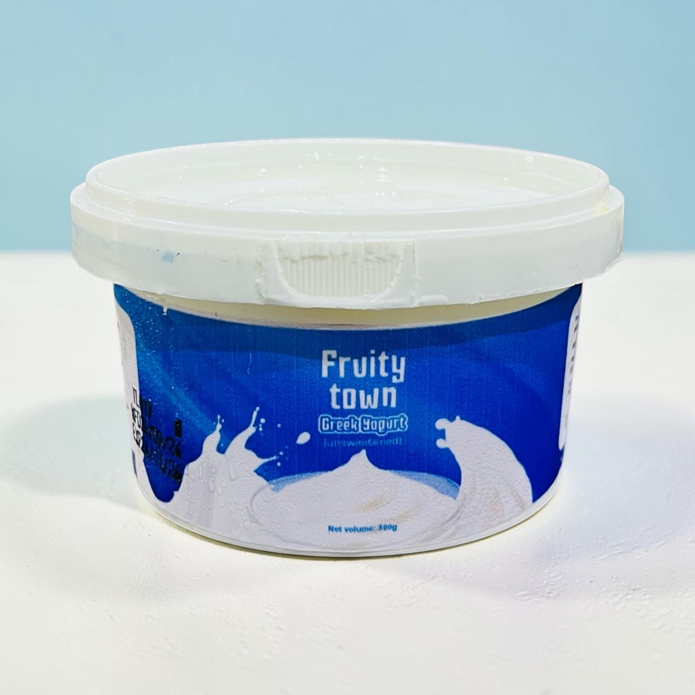 FRUITY TOWN GREEK YOGHURT 500G (UNSWEETENED)